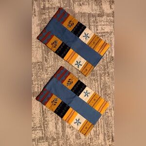 Jordan River Foundation Handmade Blue Lumbar Pillow Covers Set of 2